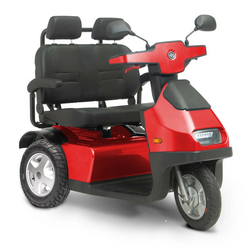 Red Afiscooter S3 Dual Seat Mobility Scooter