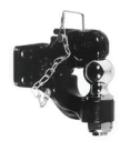 Pony Express Pintle With 2-Inch Ball Hitch 0244-300-02 for Electric Tuggers