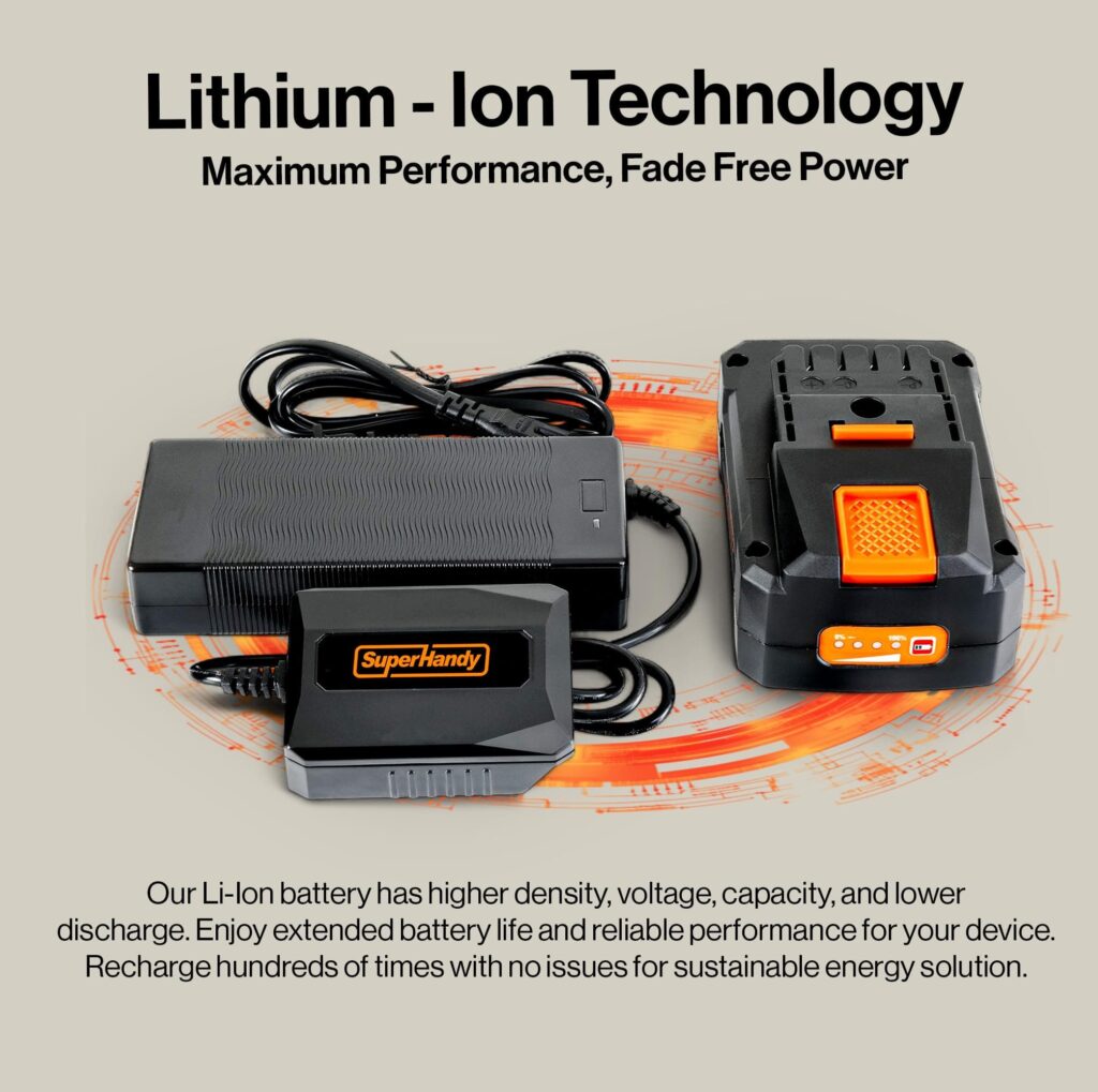 SuperHandy 48V 2Ah Battery with Charger, Fast Charging, Impact-Resistant Case – Compatible with Mobility Scooters, Augers, and More view 13