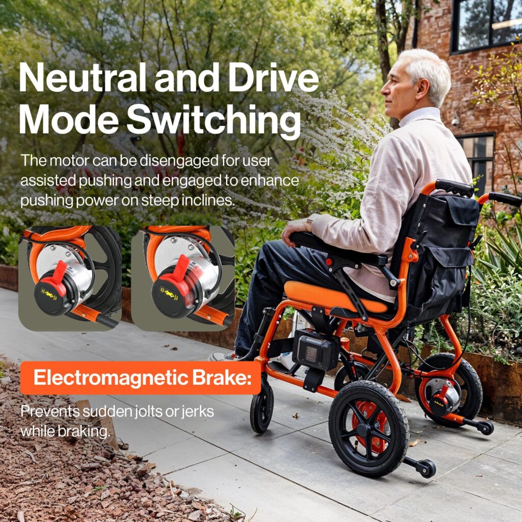 SuperHandy GoRide 2 Electric Wheelchair + Seat Lift Assist Cushion Bundle view 5