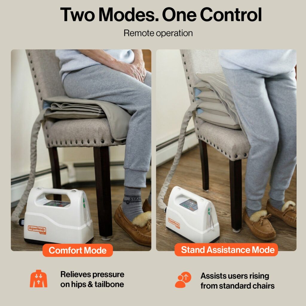 SuperHandy GoRide 2 Electric Wheelchair + Seat Lift Assist Cushion Bundle view 8