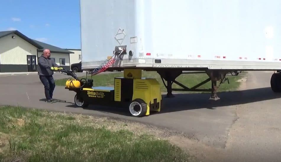 DJ Products TrailerCaddy Terminal Tractor in use at a customer site 3